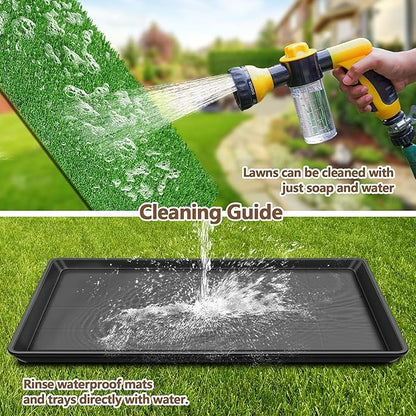 Dog Grass Pad with Tray, Dog Potty Grass for Puppy Training, Artificial Fake Grass for Dogs to Pee on Indoor Outdoor