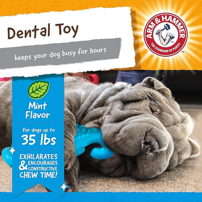 Arm & Hammer for Pets Nubbies Dental Toys Gator Dental Chew Toy for Dogs | Best Dog Chew Toy for Moderate Chewers | Reduces Plaque & Tartar Buildup Without Brushing, Gator