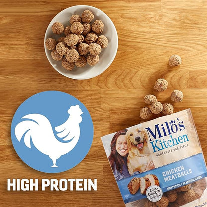Milo's Kitchen Homestyle Dog Treats, Chicken Meatballs, 28 Ounce, High Protein, No Artifical Flavors