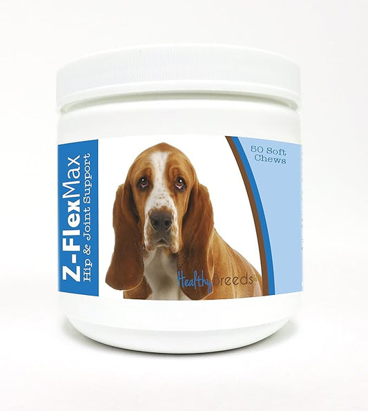 Healthy Breeds Basset Hound Z-Flex Max Hip and Joint Soft Chews 50 Count