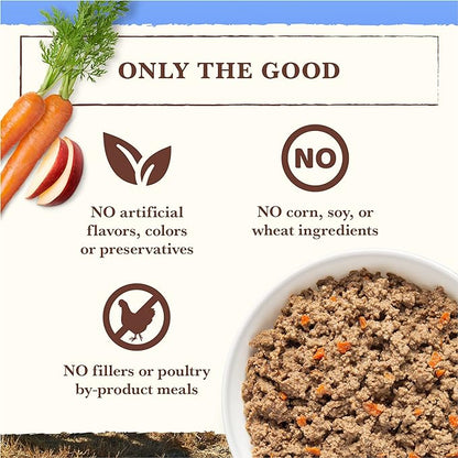 Whole Earth Farms Grain Free Soft Canned Wet Dog Food Pate Variety Pack, Chicken and Turkey, Red Meat Recipes - (12) 9.5 LB Cans