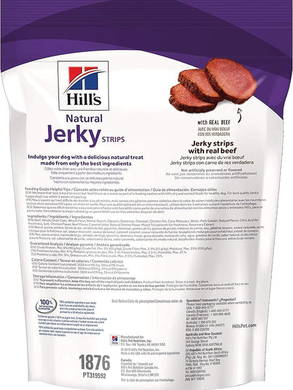Hill's Natural Jerky Strips, All Life Stages, Great Taste, Dog Treats, Beef, 7.1 oz Bag