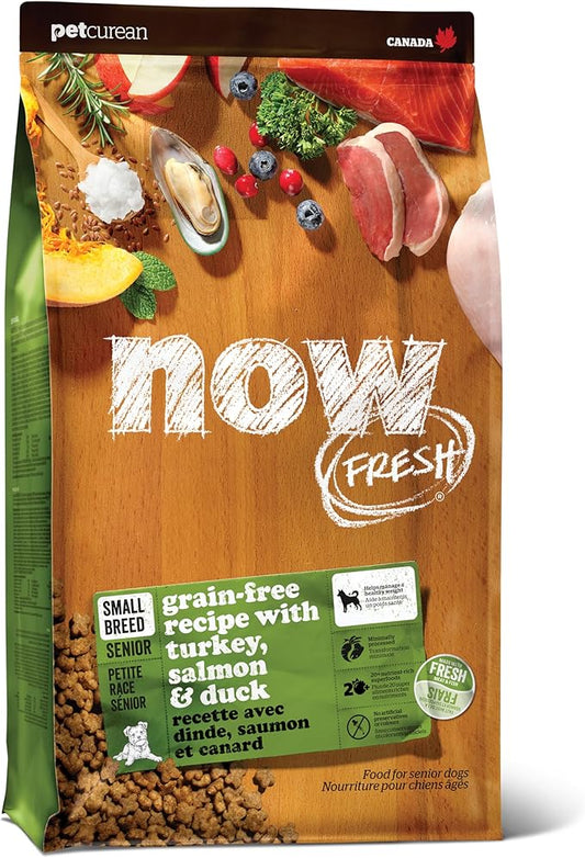 Now Fresh Grain Free Small Breed Dog Food, 3.5 lb - Dry Dog Food Senior Recipe - Healthy Diet with Probiotics & Real Meat & Fish for Protein