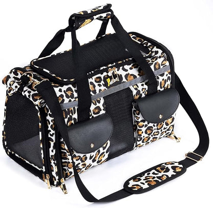 Pet Carrier Cat Carrier for Small Dogs, Dog Carrier, Cat Kennel, Airline Approved Dog Cat Pet Travel Carrier, Soft- Sided Pet Travel Carrier for Cats Dogs, Portable Foldable Pet Bag (Small)