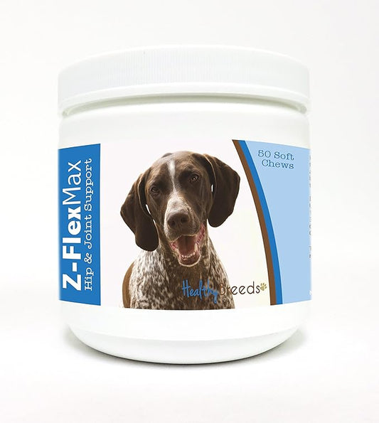 Healthy Breeds German Shorthaired Pointer Z-Flex Max Hip and Joint Soft Chews 50 Count