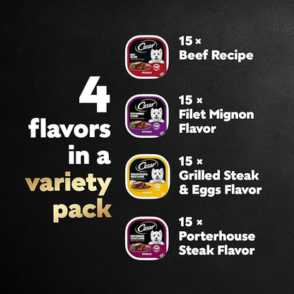 Cesar Adult Wet Dog Food Variety Pack