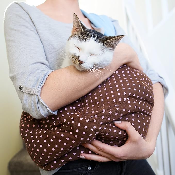 iPrimio Reversible Soft Pouch Dog & Cat Sling Carrier Bag - Hands Free Pet Carrier in Pink - Ideal for Cat Papoose Carrier Front, Puppy Sling, Pet Sling Carrier for Cats, and Cat Front Carrier