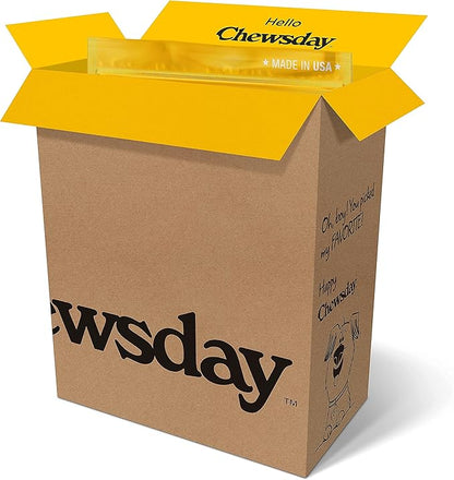 5-Inch Chewy Dog Chew Twists, Made in The USA, All Natural Rawhide-Free Highly-Digestible Treats, Bacony Sizzle - 14 Count