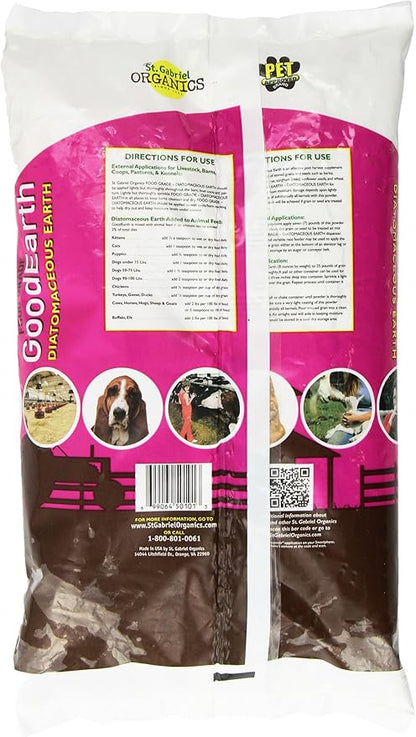 GoodEarth Diatomaceous Earth Supplement for Chicken and Farm Animals,NET WT 2 LBS