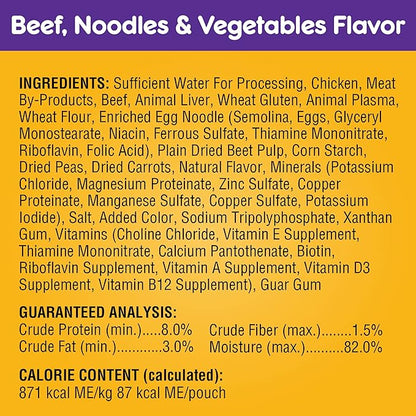 PEDIGREE CHOICE CUTS IN GRAVY Adult Soft Wet Dog Food 18-Count Variety Pack, 3.5 oz Pouches (Pack of 2)