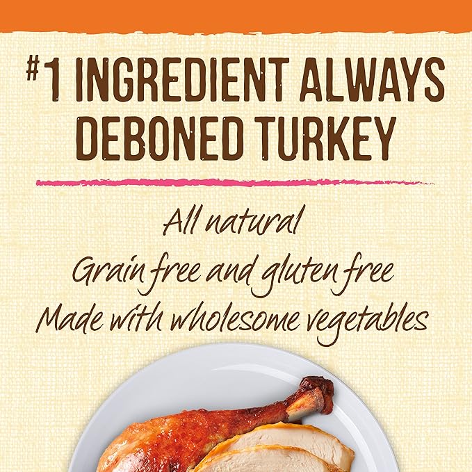Merrick Lil’ Plates Grain Free Small Dog Treats, Natural Training Treats For Small Dogs, Teensy Turducken - 5 oz. Pouch