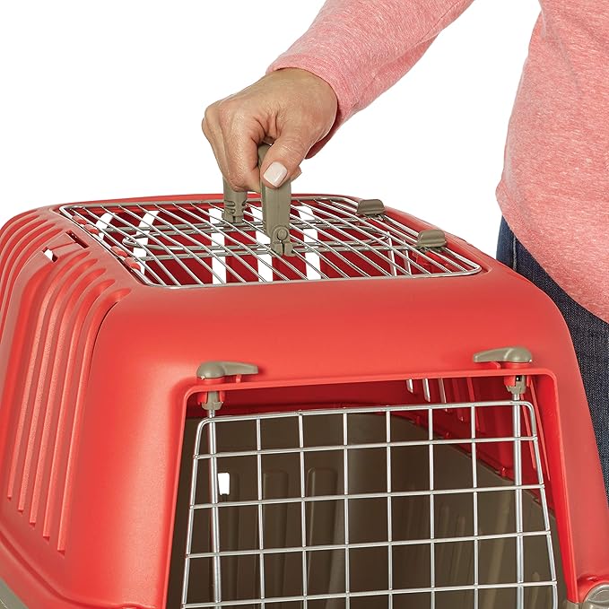 MidWest Homes for Pets Spree Travel Pet Carrier, Dog Carrier Features Easy Assembly and Not The Tedious Nut & Bolt Assembly of Competitors, Ideal for Small Dogs & Cats