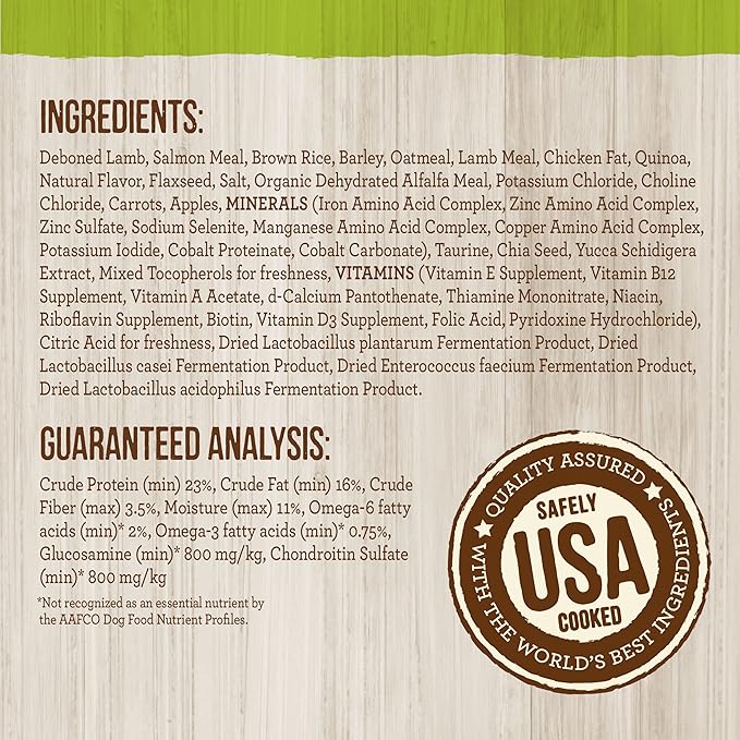 Merrick Classic Healthy Grains Dry Dog Food Real Lamb + Brown Rice Recipe with Ancient Grains - 12 lb. Bag