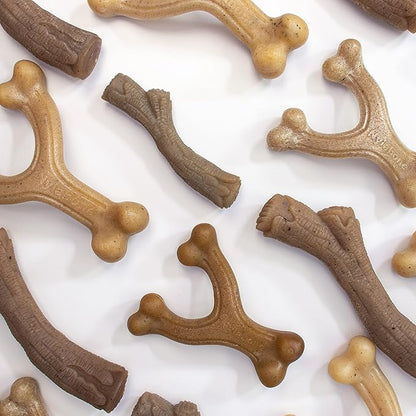 Nylabone Gourmet Style Strong Chew Wishbone Dog Chew Toy, Chicken Flavor, Large/Giant (1 Count)