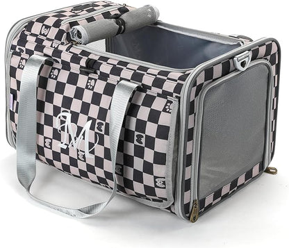 Cat and Dog Carrier,Pet Carrier for Small Medium Cats Puppies up to 15 Lbs,Soft Cat Carrier with Small Top Bag for Travel