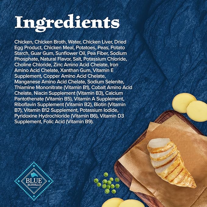 Blue Buffalo Wilderness Wolf Creek Stew High Protein, Natural Wet Dog Food, Chunky Chicken Stew in gravy 12.5-oz cans (Pack of 12)