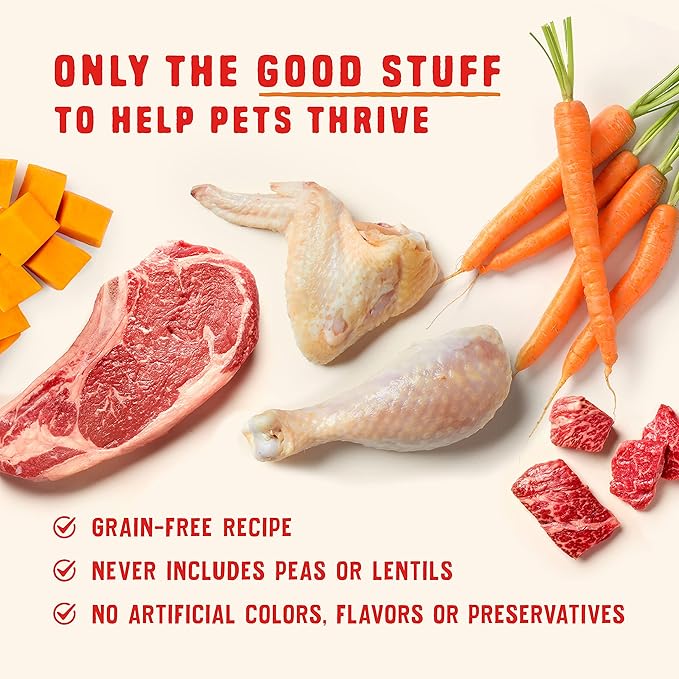 Stella & Chewy's Wild Red Wet Dog Food Chicken & Beef Stew High Protein Recipe, 10 Ounce (Pack of 6)