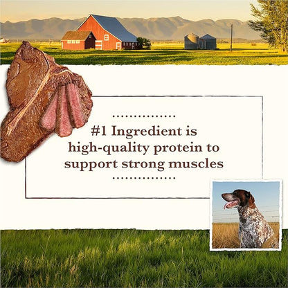 Whole Earth Farms Natural Grain Free Dry Kibble, Wholesome And Healthy Dog Food, Pork, Beef, And Lamb Recipe - 25 LB Bag