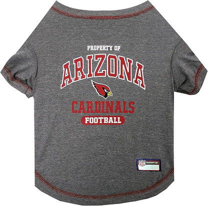 Pets First PET SHIRT for Dogs & Cats - NFL ARIZONA CARDINALS Dog T-Shirt, Small. - Cutest Pet Tee Shirt for the real sporty pup