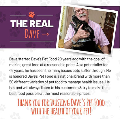 Dave's Pet Food Bland Diet Dog Food (Lamb & Rice), Restricted Canned Wet Dog Food for Sensitive Stomachs, Lamb Dog Food, Dave's Dog Food, 13.2 oz