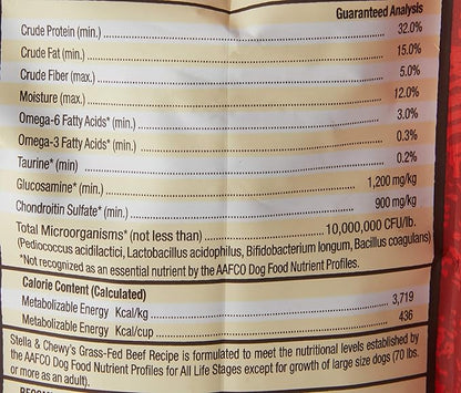 Stella & Chewy's Raw Coated Beef 3.5Lb Dry Dog Food