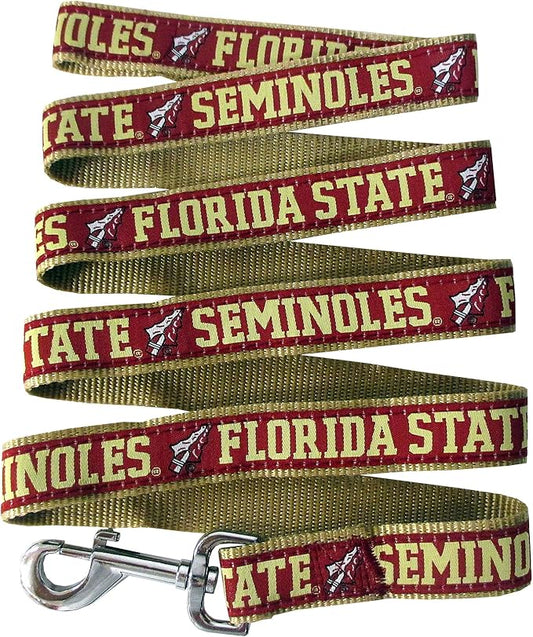 Pets First Collegiate Pet Accessories, Dog Leash, Florida State Seminoles, Large