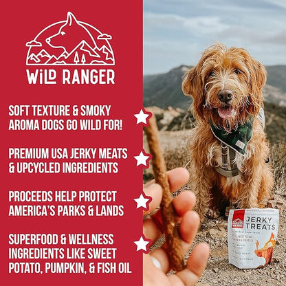 Jerky Dog Treats - Premium All Natural Soft Jerky Chew Sticks for Dogs - Healthy, Natural, Grain Free Dog Treats Made in The USA