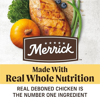 Merrick Immune Health Recipe, Healthy Grains Chicken Dry Dog Food with Freeze-Dried Clusters with Superfoods - 4 lb. Bag