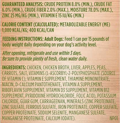 Rachael Ray Nutrish Zero Grain Premium Pate Wet Dog Food, Chicken Recipe, 13 Ounce Can (Pack of 12)