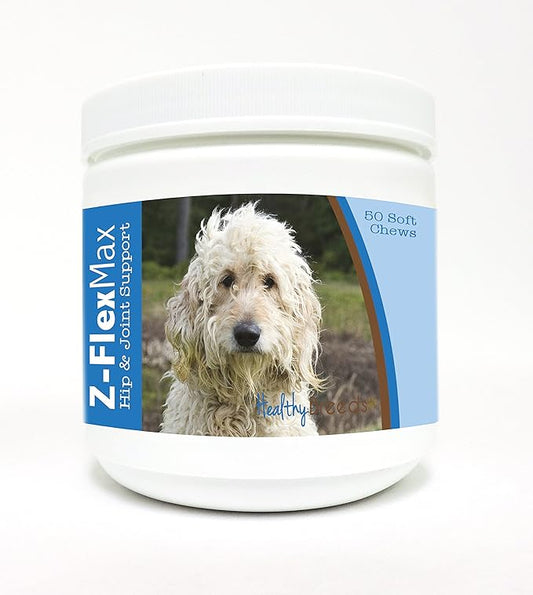 Healthy Breeds Goldendoodle Z-Flex Max Hip and Joint Soft Chews 50 Count
