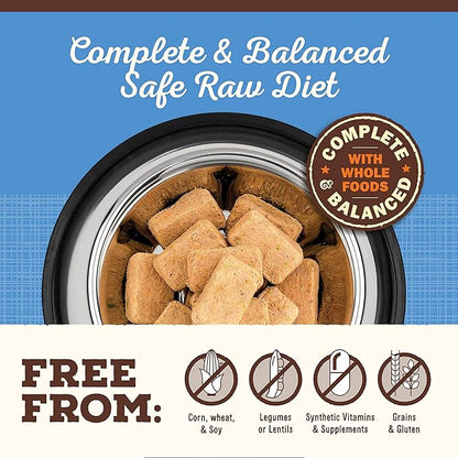 Primal Freeze Dried Dog Food Nuggets, Duck; Complete & Balanced Meal; Also Use as Topper or Treat; Premium, Healthy, Grain Free, High Protein Raw Dog Food, 14 oz