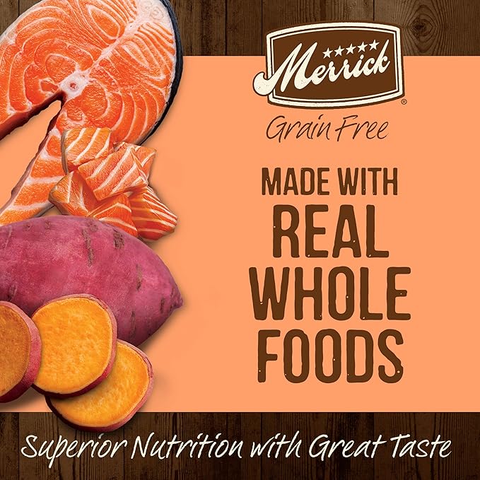 Merrick Grain Free Dry Dog Food Real Salmon & Sweet Potato Recipe - 10 lb Bag