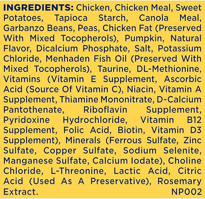 Nature′s Recipe Grain Free Puppy Chicken, Sweet Potato & Pumpkin Recipe Dry Dog Food, 4 lb. Bag