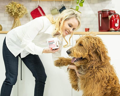 Natural Skin and Coat Allergy Support Soft Chews for Dogs – Anti-inflammatory and Anti-Itch Vitamins, Omega 3 6 9 + EPA, DHA Gold, Fish Oil - for Hot Spots, Seasonal Allergies, Dry, Itchy Skin 120ct.