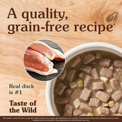 Taste Of The Wild Grain Free Real Meat Recipe Premium Wet Canned Stew Dog Food (12) 13.2 oz. Cans