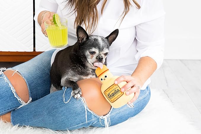 Pearhead Pet Toys, Plush Dog Squeaker Toys and Cat Teaser Toys, Dog Owner and Cat Owner Pet Toy Sets, Must Have Pet Accessories for Pet Owners