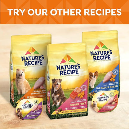 Nature's Recipe Grain Free Wet Dog Food, Chicken & Duck Recipe, 2.75 Ounce Cup (Pack of 12)