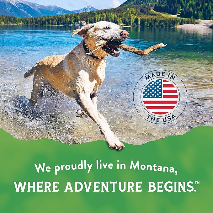 Montana Dog Food Freeze Dried Raw Dog Food Topper (Cage-Free Chicken) – Made in USA, Prebiotics & Probiotics, No Synthetic Vitamins, Dog Food Topper or Complete Meal (12 oz)