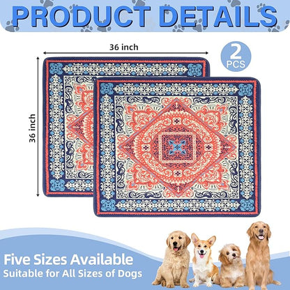 Washable Pee Pads for Dogs- 2 Packs Super Absorbent Reusable Puppy Pads 100% Waterproof Dog Pee Pads Washable Puppy Pads Non-Slip Whelping Pads Leakproof Urine Dog Training Pads 36''x36''