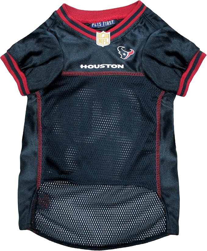 NFL Housotn Texans Dog Jersey, Size: X-Small. Best Football Jersey Costume for Dogs & Cats. Licensed Jersey Shirt
