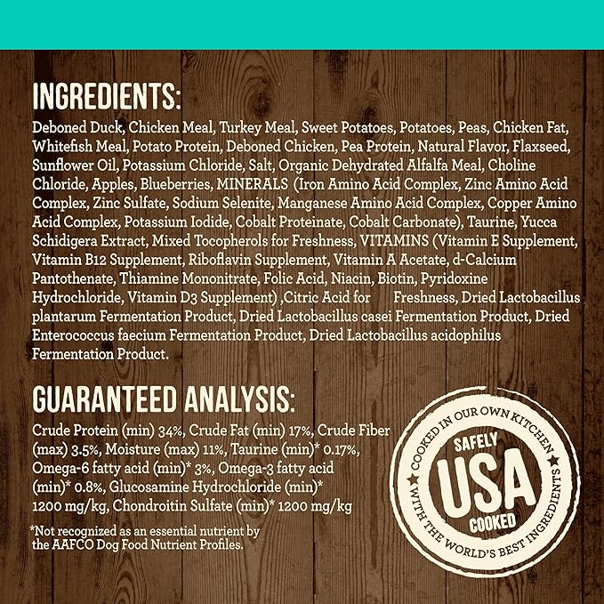 Merrick Premium Grain Free Dry Adult Dog Food, Wholesome and Natural Kibble with Real Duck and Sweet Potato - 22.0 lb. Bag