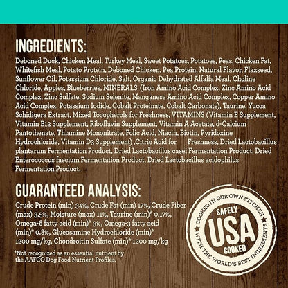 Merrick Premium Grain Free Dry Adult Dog Food, Wholesome and Natural Kibble with Real Duck and Sweet Potato - 22.0 lb. Bag
