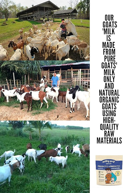 MILKYPRO X2 Pcs 100 Tablets Sterilized Goat Milk Replacer Pellets for Dog Puppy Cat Pet Milk Replacer Supplement Protein Calcium Nourish Bone Teeth Strengthens Immunity Puppies Milk Replacement 140 g.