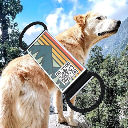 QR Code Dog Tag,Silent Dog Tags Personalized for Pets, Slide On Dog Tag,Custom Dog Name ID Tags Personalized Noiseless Dog and Cat Tags-Free Online&Scan QR Receive Instant Location Alert Email