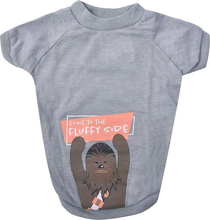 Star Wars for Pets "Come To The Fluffy Side" Chewbacca Dog Tee | Dog Shirt for Large Dogs | Size X-Large | Soft, Cute, and Comfortable Dog Clothing and Apparel, Cute Dog Clothes