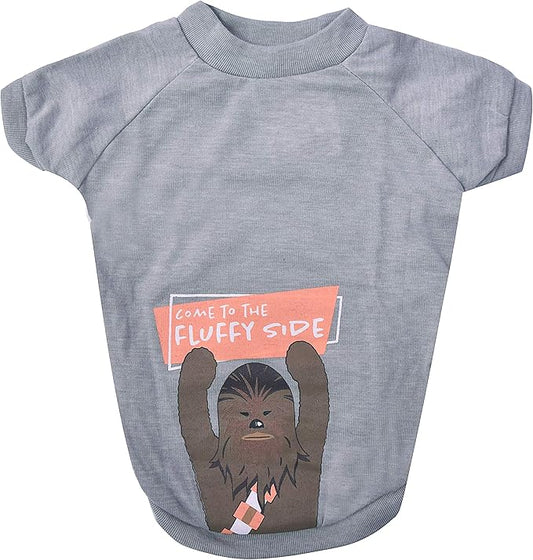 Star Wars for Pets "Come To The Fluffy Side" Chewbacca Dog Tee | Dog Shirt for Large Dogs | Size X-Large | Soft, Cute, and Comfortable Dog Clothing and Apparel, Cute Dog Clothes