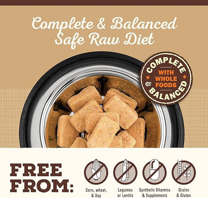 Primal Freeze Dried Dog Food Nuggets, Lamb; Complete & Balanced Meal; Also Use as Topper or Treat; Premium, Healthy, Grain Free, High Protein Raw Dog Food, 14 oz (Pack of 4)