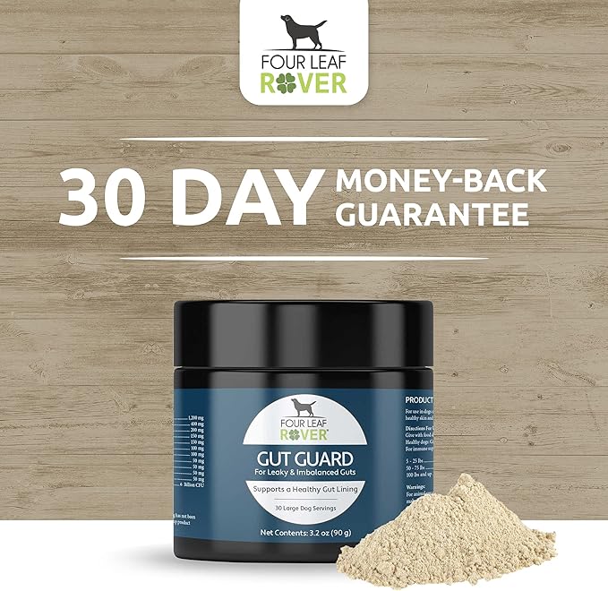 Gut Guard - Dog Probiotics, Prebiotics and Organic Herbs for Gut Health and Immune Support - 15 to 60 Day Supply, Depending on Dog’s Weight - Vet Formulated