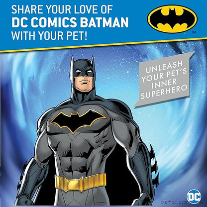 DC Comics Vintage Batman Collection 4 Foot Dog Leash (48 inch) | Cute Yellow and Black Dog Leash Easily Attaches to Any Dog Collar or Harness | Batman Dog Leash