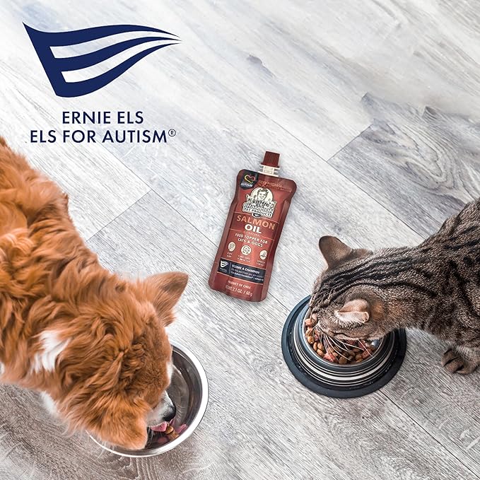 Ernie Els Premium Salmon Oil Supplement for Dogs & Cats - Omega-Rich Fish Oil for Healthy Skin & Coat, Supports Joint Function (Pack of 2)
